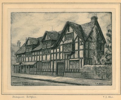 Shakespeares Geburtshaus von T.S. Allan